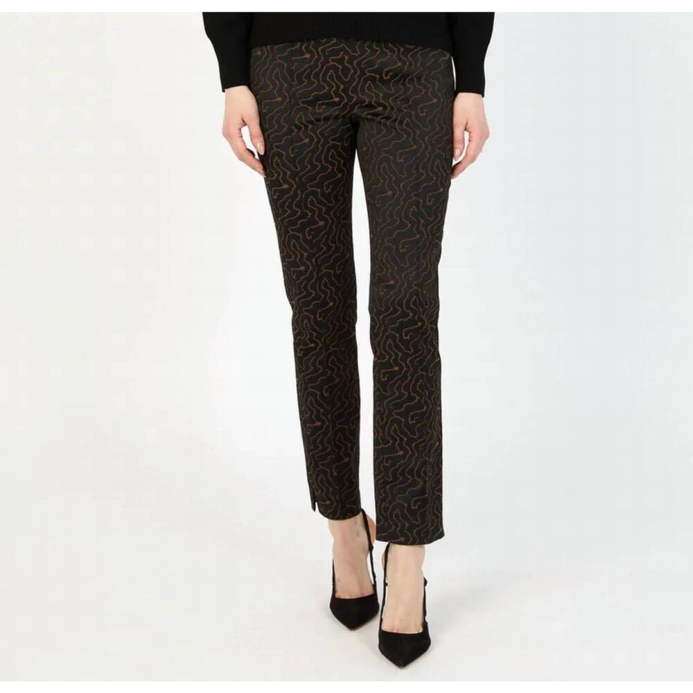 NEW HILTON HOLLIS aria jacquard pant in cocoa combo